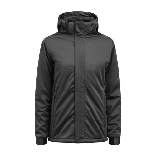 1041 Dames winterjas softshell donkergrijs,l