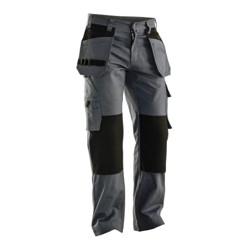 2312 Praktische katoenen werkbroek donkergrijs/zwart,c42