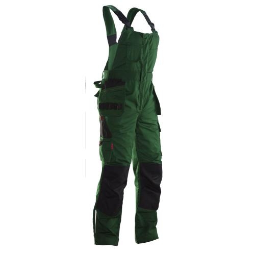 3730 Bib en brace overall bosgroen/zwart,c42