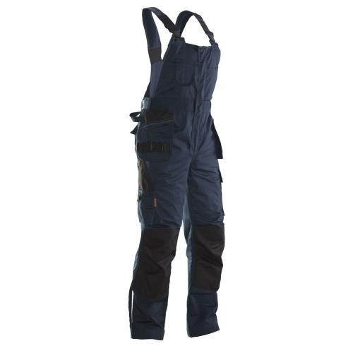 3730 Bib en brace overall navy/zwart,c42