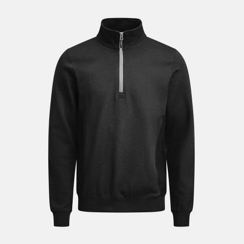 5401 Halfzip sweatshirt zwart,l