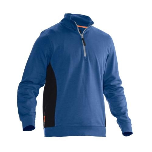 5401 Halfzip sweatshirt hemelsblauw/zwart,3xl