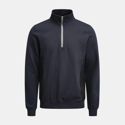 5401 Halfzip sweatshirt navy/zwart,l