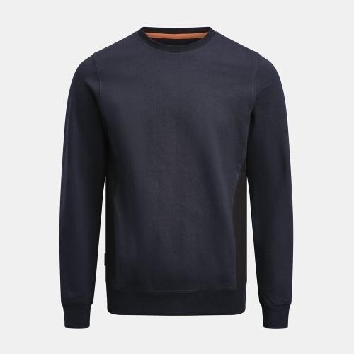 5402 Ronde hals sweatshirt navy/zwart,3xl