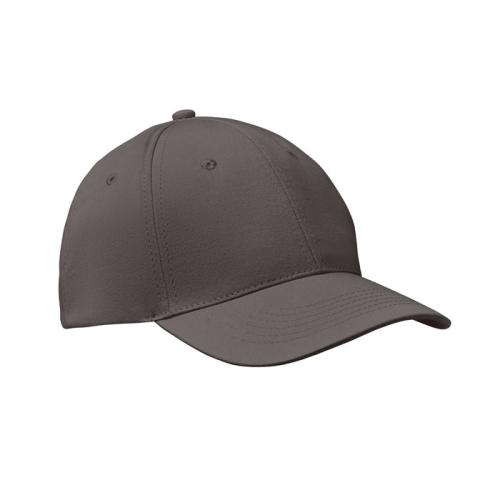 Katoenen baseball cap Basie steengrijs