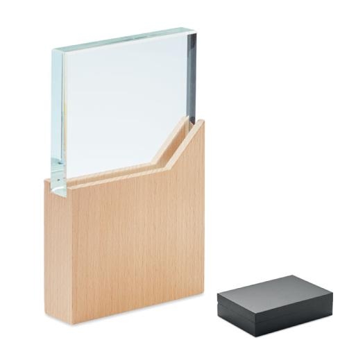 Kristallen trofee Zeal wood