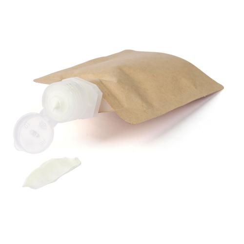 Papieren zak zonnebrandcrème Kyle bruin