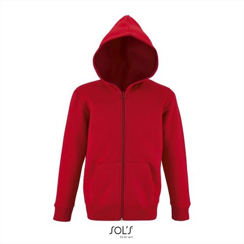 SOL'S kinder hoodie rits rood,6