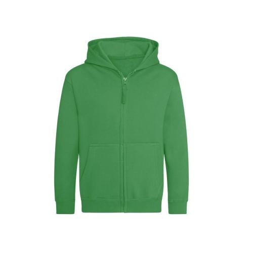 Kinder full zip hoodie kelly green,xs