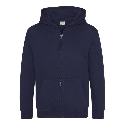 Kinder full zip hoodie oxford navy,xs