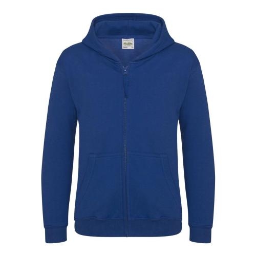 Kinder full zip hoodie royal blue,xs