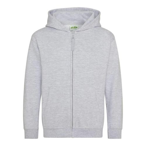 Kinder full zip hoodie heather grey,xs
