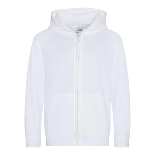 Kinder full zip hoodie wit,xs