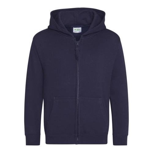 Kinder full zip hoodie new french navy,xs