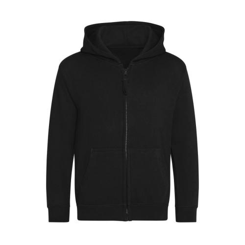Kinder full zip hoodie deep black,xs