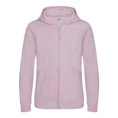 Kinder full zip hoodie baby pink,xs