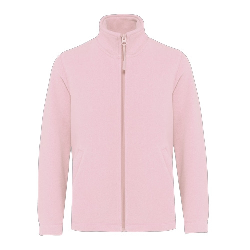 Kindervest microfleece met rits pale pink,10-12 jaar