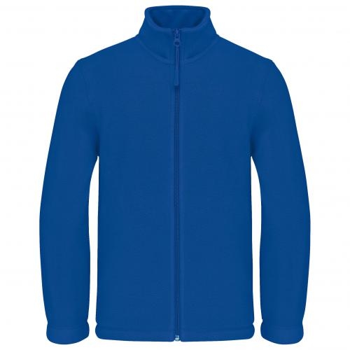 Kindervest microfleece met rits royal blue,6-8 jaar