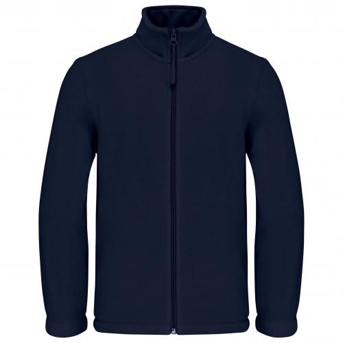 Kindervest microfleece met rits navy,6-8 jaar