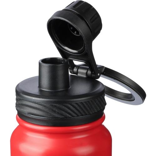 RVS dubbelwandige fles 800 ml Zinnia rood