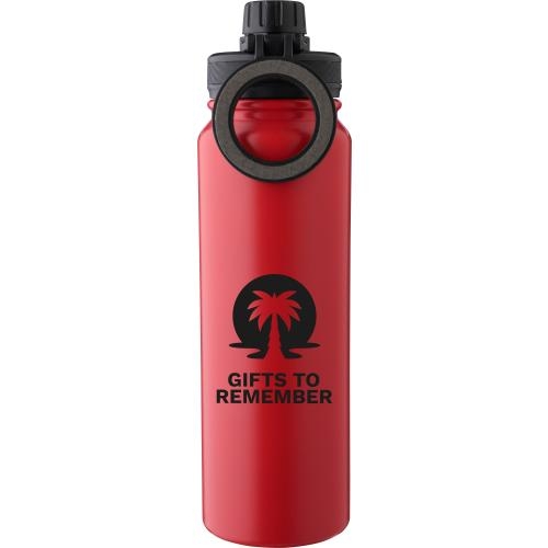 RVS dubbelwandige fles 800 ml Zinnia rood
