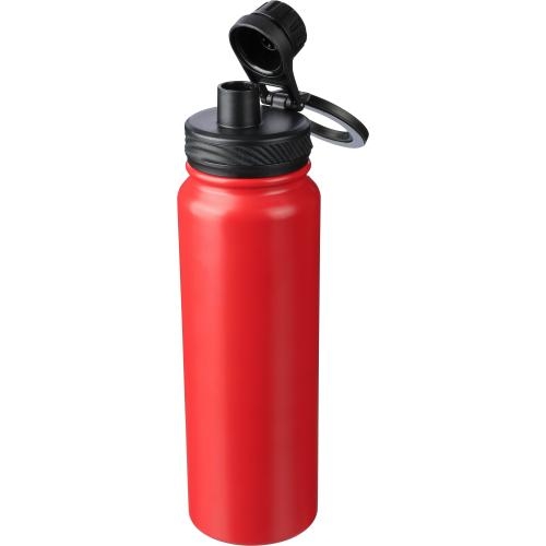 RVS dubbelwandige fles 800 ml Zinnia rood