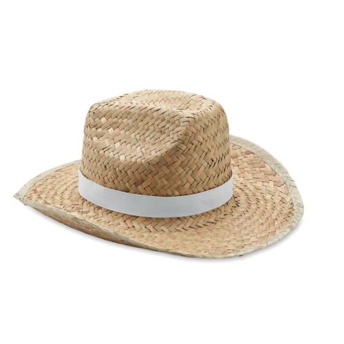 Cowboyhoed van stro Texas wit