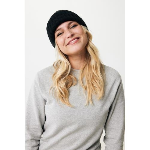 Kennedi AWARE™ Polylana®beanie brede rib zwart