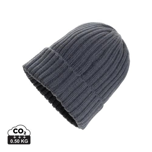 Kennedi AWARE™ Polylana®beanie brede rib antraciet