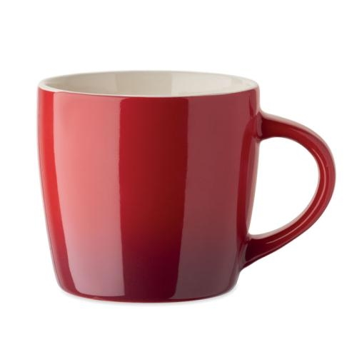 Keramische mok 300 ml Peze rood