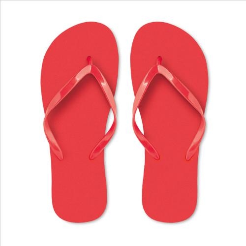 PE slippers 36-39 rood