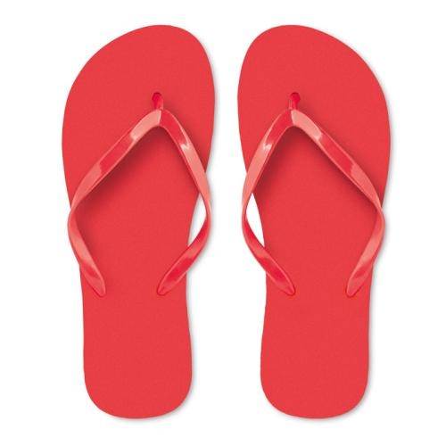 PE slippers 40-43 rood