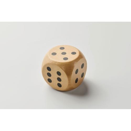 Houten dobbelsteen 5 cm Dado hout