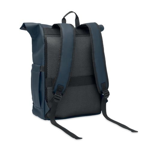 600D rolltop laptoprugzak Bangkok blauw
