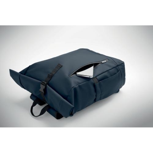 600D rolltop laptoprugzak Bangkok blauw