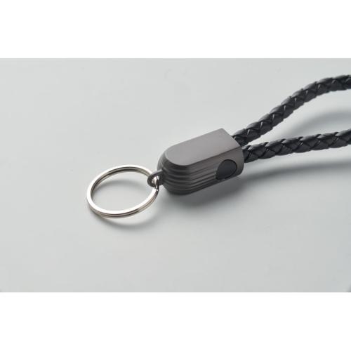 Type-C lus kabel sleutelhanger Fauleti loop zwart