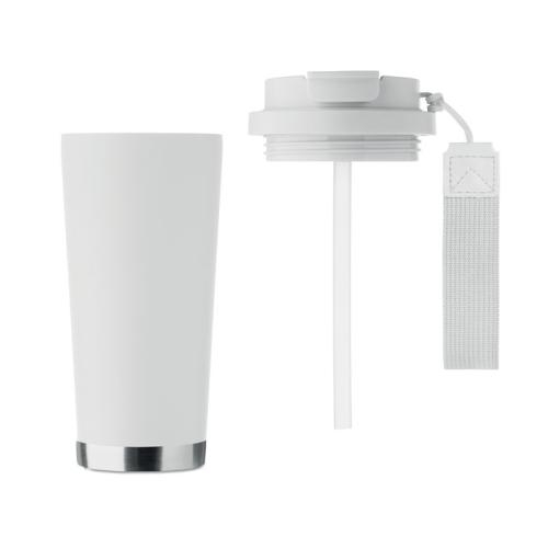 Dubbelwandige beker 500 ml Topaz large wit
