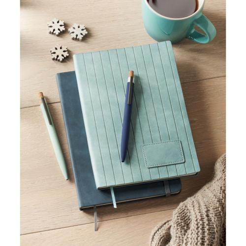 A5-notitieboek in smokey PU Tintray mint green