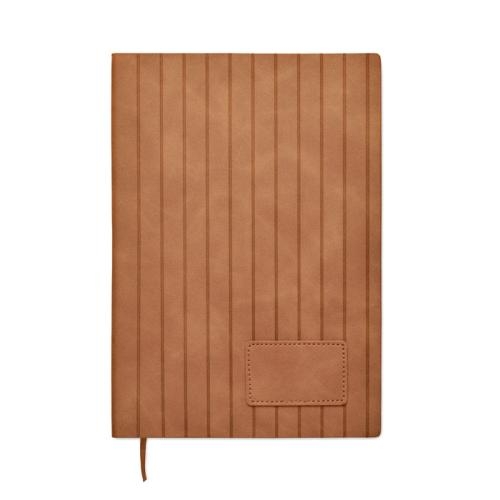 A5-notitieboek in smokey PU Tintray bruin
