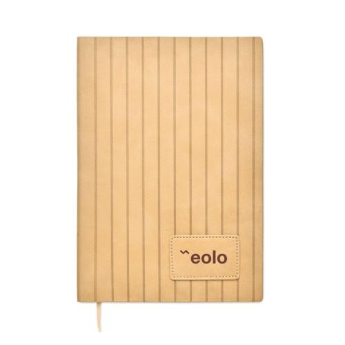 A5-notitieboek in smokey PU Tintray beige