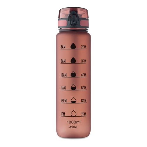 Sportwaterfles RPET 1L Isforden mark bordeaux