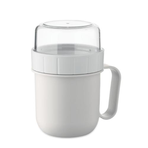 Meeneembeker 450 ml Cup-on-go wit