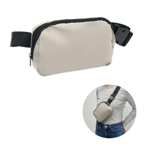 Polyester heuptas Korovin gebroken wit
