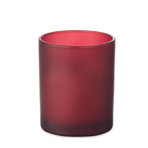 Plantaardige waskaars 80gr Kivas wood bordeaux