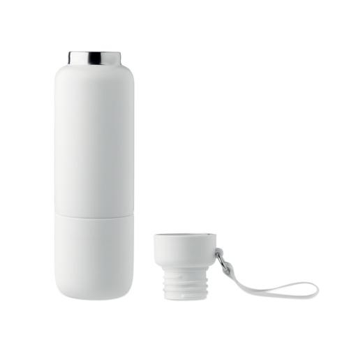 Dubbelwandige fles 500 ml Noeka wit