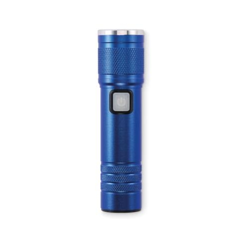 Oplaadbare COB-zaklamp Flashra blauw