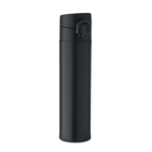 Dubbelwandige fles 300 ml Bots zwart