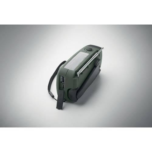 Noodradio met LED-lamp Onda donker marinegroen