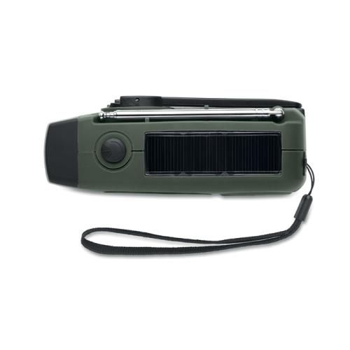 Noodradio met LED-lamp Onda donker marinegroen