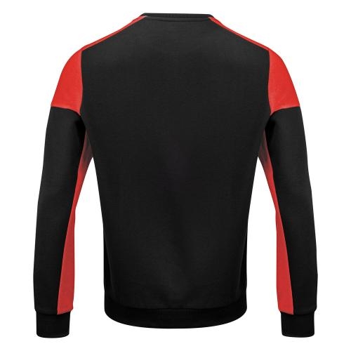 Prime crewneck sweater unisex zwart/rood,l